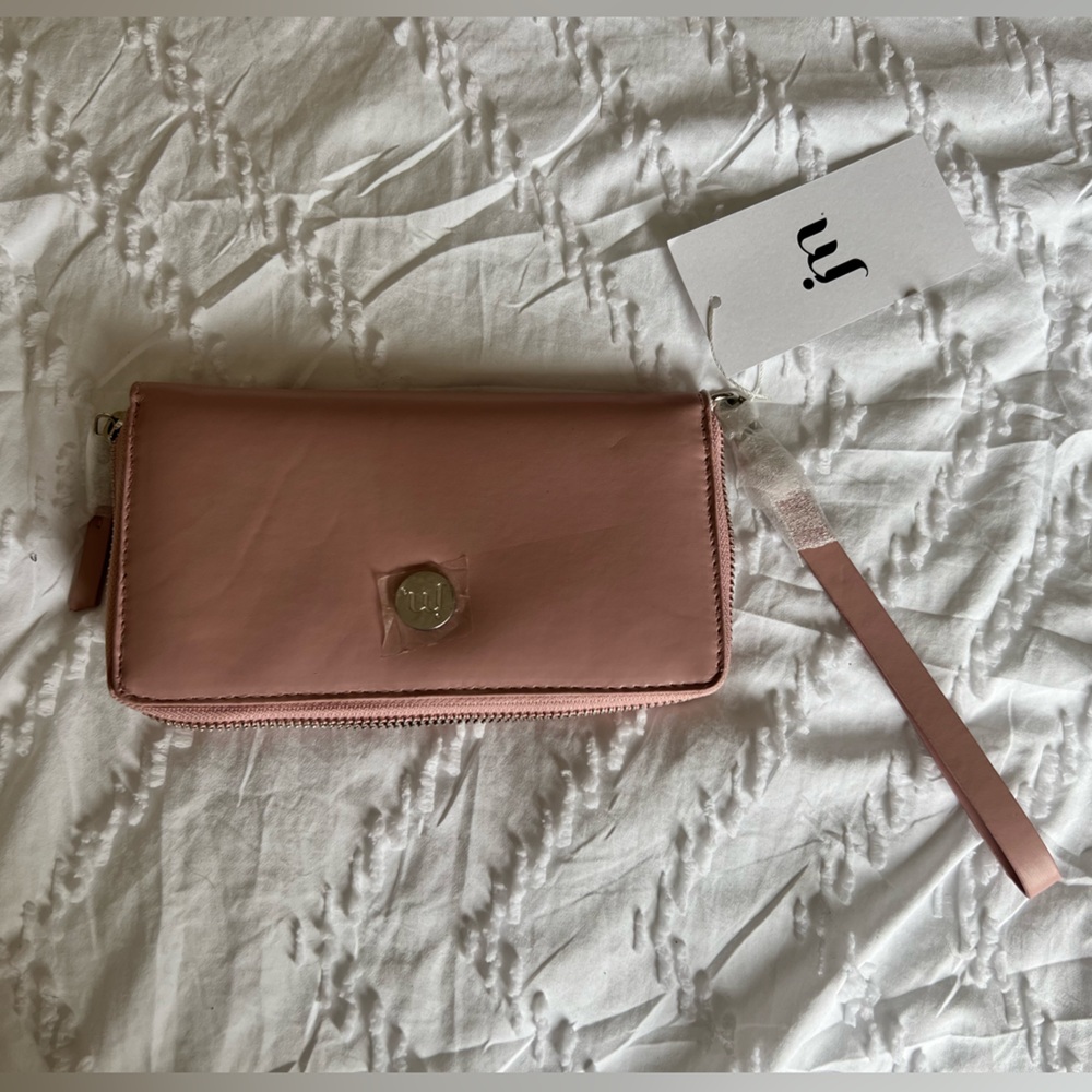 Jessica Moore JM Continental Wristlet Pink Wallet